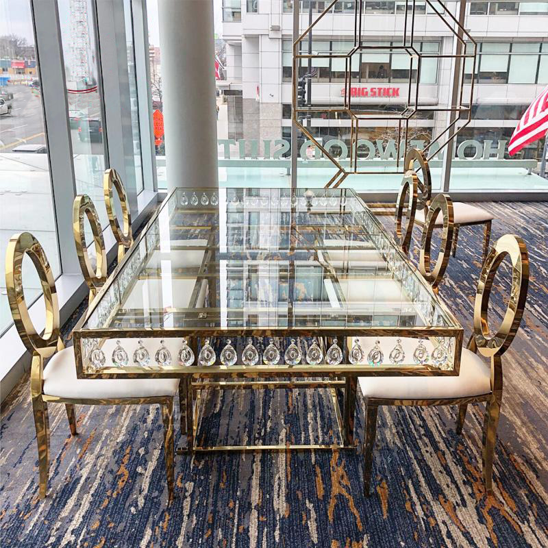 Rectangular Metal Wedding Table